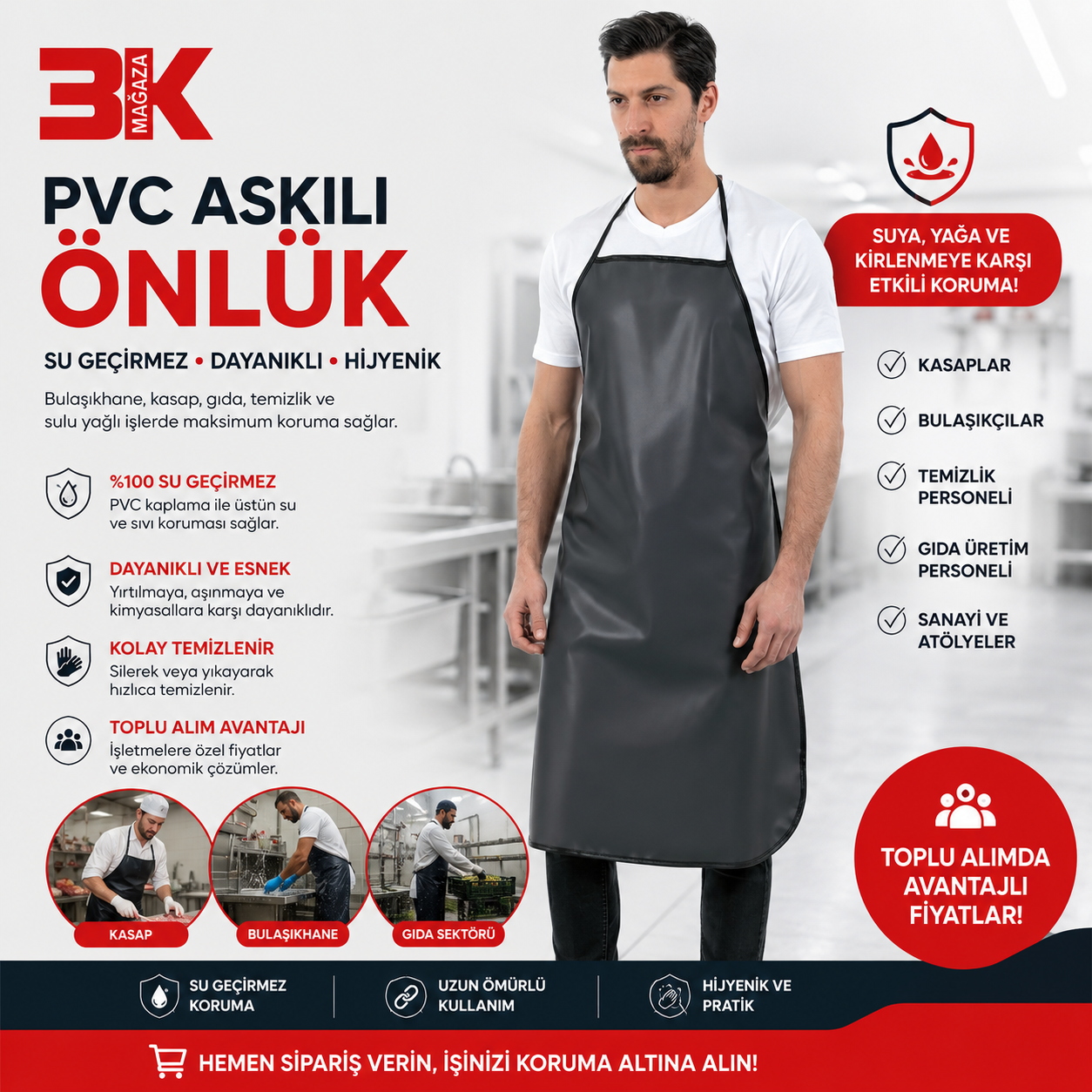 BULAŞIKCI ÖNLÜĞÜ - BEYAZ